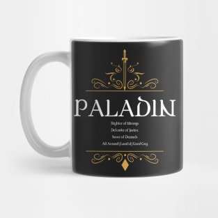 Paladin Paladins Warrior Dungeons Crawler and Dragons Slayer Mug